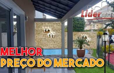 Imagem: A casa em condomínio possui 4 Dormitórios, 4 Banheiros, 2