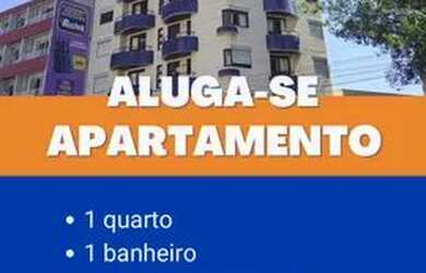 Imagem: O apartamento possui 1 Dormitório, 1 Banheiro, 1 Vaga na garagem