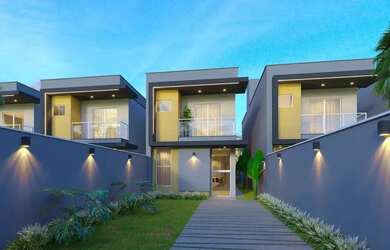 Imagem: A casa possui 3 Dormitórios, 3 Banheiros, 2 Vagas na garagem