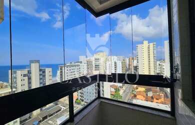 Imagem 2: Apartamento 2 quartos sendo 1 suíte com vista lateral para o mar na quadra...