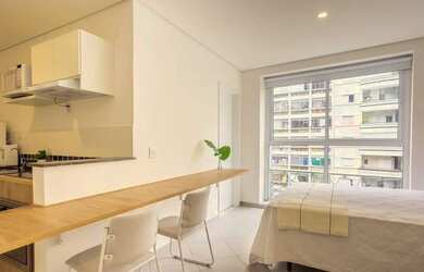 Imagem: O apartamento possui 1 Dormitório, 1 Banheiro, 25m² de Área