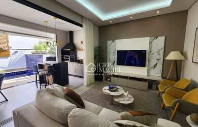 Imagem: A casa em condomínio possui 3 Dormitórios, 5 Banheiros, 4