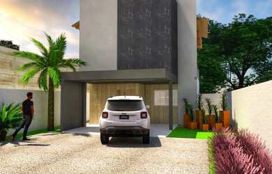 Imagem: A casa possui 2 Dormitórios, 2 Banheiros, 2 Vagas na garagem