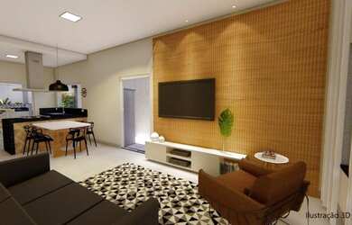 Imagem: A casa em condomínio possui 3 Dormitórios, 4 Banheiros, 4