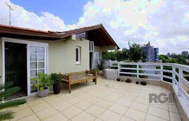 Imagem: O apartamento na cobertura possui 3 Dormitórios, 4 Banheiros