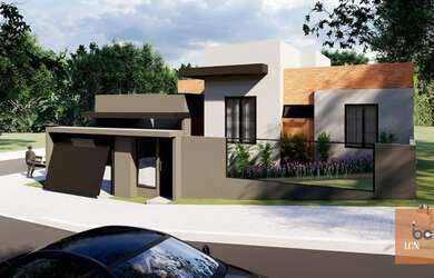 Imagem: A casa possui 3 Dormitórios, 2 Banheiros, 4 Vagas na garagem