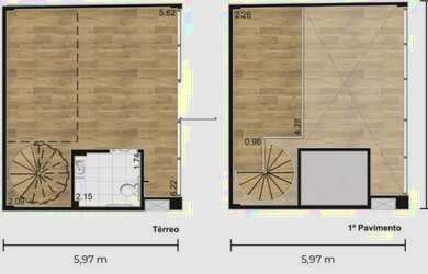 Imagem: O depósito possui 55m² de Área e está localizado em Água