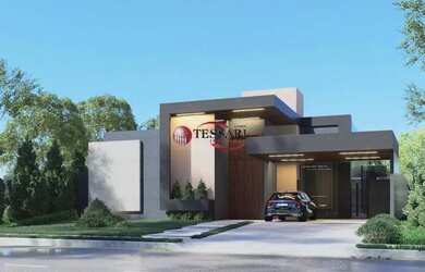 Imagem: A casa em condomínio possui 4 Dormitórios, 4 Banheiros, 4