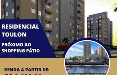 Imagem: O apartamento possui 2 Dormitórios, 1 Banheiro, 1 Vaga na garagem