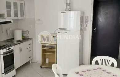 Imagem: O apartamento possui 1 Dormitório, 1 Banheiro, 1 Vaga na garagem