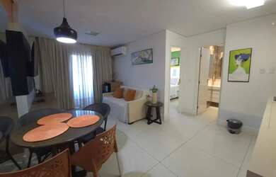 Imagem: O apartamento possui 1 Dormitório, 1 Banheiro, 1 Vaga na garagem