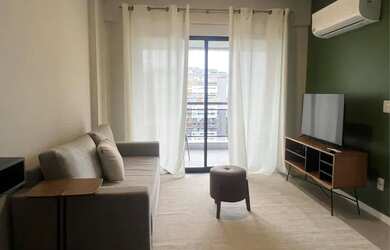 Imagem: O apartamento possui 1 Dormitório, 1 Banheiro, 44m² de Área