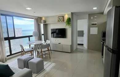 Imagem: O apartamento possui 1 Dormitório, 1 Banheiro, 1 Vaga na garagem