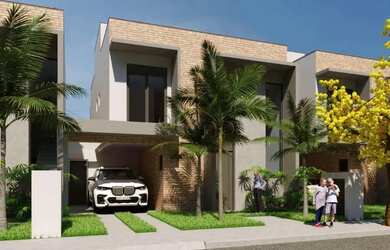 Imagem: A casa em condomínio possui 3 Dormitórios, 3 Banheiros, 2