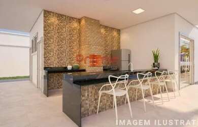 Imagem: O apartamento possui 2 Dormitórios, 1 Banheiro, 1 Vaga na garagem