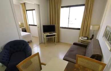 Imagem: O studio possui 1 Dormitório, 1 Banheiro, 1 Vaga na garagem