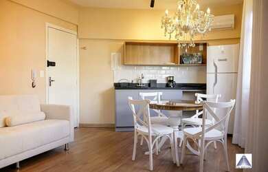 Imagem: O studio possui 1 Dormitório, 1 Banheiro, 33m² de Área, Imóvel