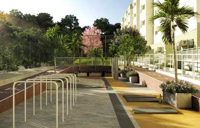 Imagem: O apartamento possui 2 Dormitórios, 1 Banheiro, 1 Vaga na garagem