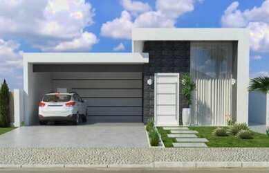 Imagem: A casa possui 3 Dormitórios, 2 Banheiros, 2 Vagas na garagem