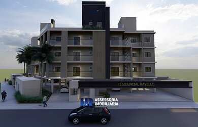 Imagem: O apartamento possui 1 Dormitório, 1 Banheiro, 1 Vaga na garagem