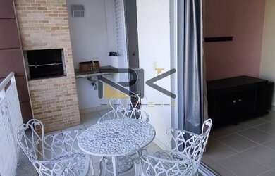 Imagem 6: APARTAMENTO PRAIA GRANDE. Piscina, Churrasqueira, Imóvel mobiliadoeVaranda