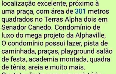 Imagem: O terreno possui 301m² de Área e está localizado em Terras