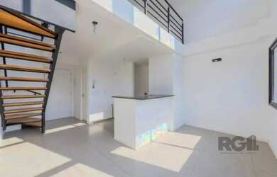 Imagem: O apartamento possui 1 Dormitório, 1 Banheiro, 1 Vaga na garagem