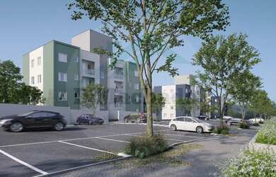 Imagem: O apartamento possui 2 Dormitórios, 1 Banheiro, 1 Vaga na garagem