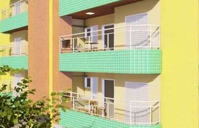 Imagem: O apartamento possui 2 Dormitórios, 2 Banheiros, 1 Vaga na