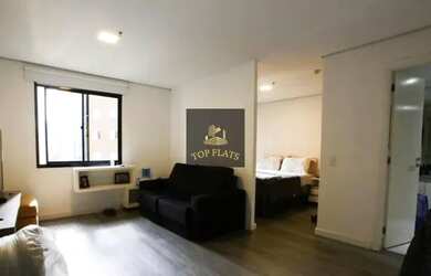 Imagem: O studio possui 1 Dormitório, 1 Banheiro, 1 Vaga na garagem