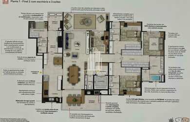 Imagem: O apartamento possui 3 Dormitórios, 5 Banheiros, 3 Vagas na