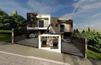 Imagem: A casa possui 3 Dormitórios, 3 Banheiros, 4 Vagas na garagem