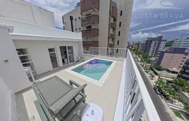 Imagem: O apartamento na cobertura possui 3 Dormitórios, 2 Banheiros