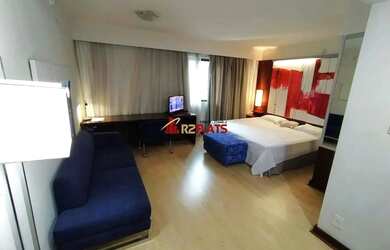 Imagem: O studio possui 1 Dormitório, 1 Banheiro, 1 Vaga na garagem