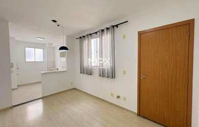 Imagem: O apartamento possui 2 Dormitórios, 1 Banheiro, 1 Vaga na garagem