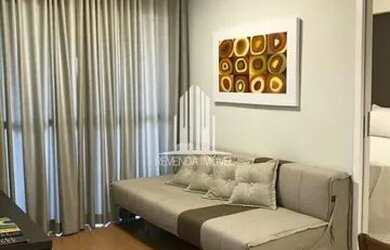 Imagem: O apartamento possui 1 Dormitório, 1 Banheiro, 1 Vaga na garagem