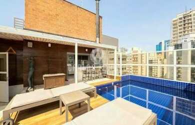 Imagem: O apartamento na cobertura possui 3 Dormitórios, 5 Banheiros