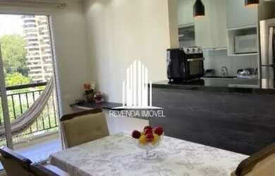 Imagem: O apartamento possui 1 Dormitório, 2 Banheiros, 2 Vagas na