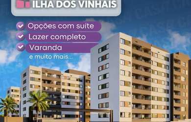 Imagem: O apartamento possui 2 Dormitórios, 2 Banheiros, 1 Vaga na