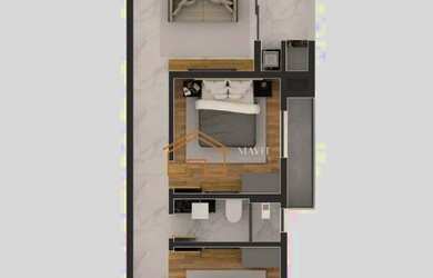 Imagem 3: Apartamento 58,21m², com 1 suíte, 1 dormitório. No Bairro Bucarein...