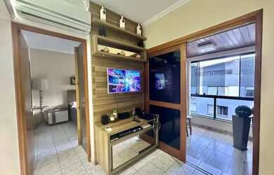 Imagem: O apartamento possui 1 Dormitório, Acomodam 4 pessoas e está