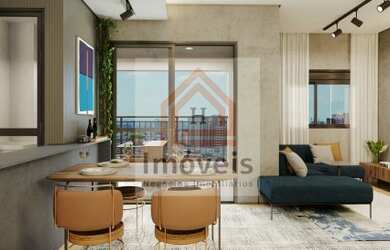 Imagem: O apartamento possui 2 Dormitórios, 1 Banheiro, 1 Vaga na garagem