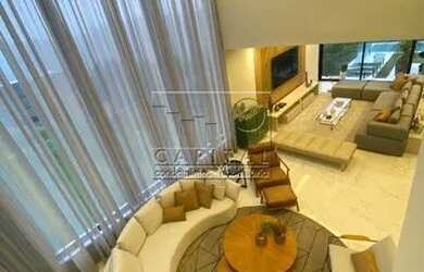 Imagem: A casa em condomínio possui 4 Dormitórios, 5 Banheiros, 4