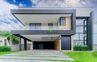 Imagem: A casa em condomínio possui 4 Dormitórios, 5 Banheiros, 4