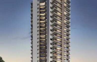 Imagem: O apartamento possui 1 Dormitório, 1 Banheiro, 1 Vaga na garagem