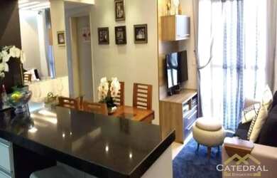 Imagem: O apartamento possui 3 Dormitórios, 2 Banheiros, 1 Vaga na