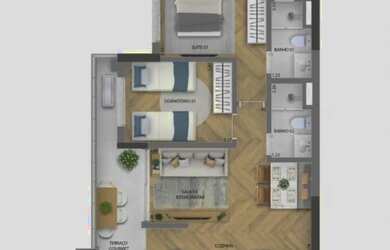 Imagem 15: Studio Osasco Centro. 40m² de Área, 1 Vaga na garageme1 Dormitório