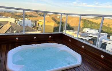 Imagem: O apartamento na cobertura possui 2 Dormitórios, 2 Banheiros