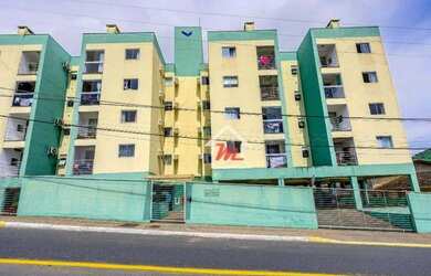 Imagem: O apartamento possui 2 Dormitórios, 1 Banheiro, 1 Vaga na garagem