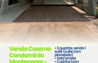 Imagem: A casa em condomínio possui 3 Dormitórios, 2 Banheiros, 2